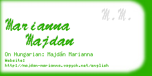 marianna majdan business card