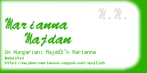 marianna majdan business card